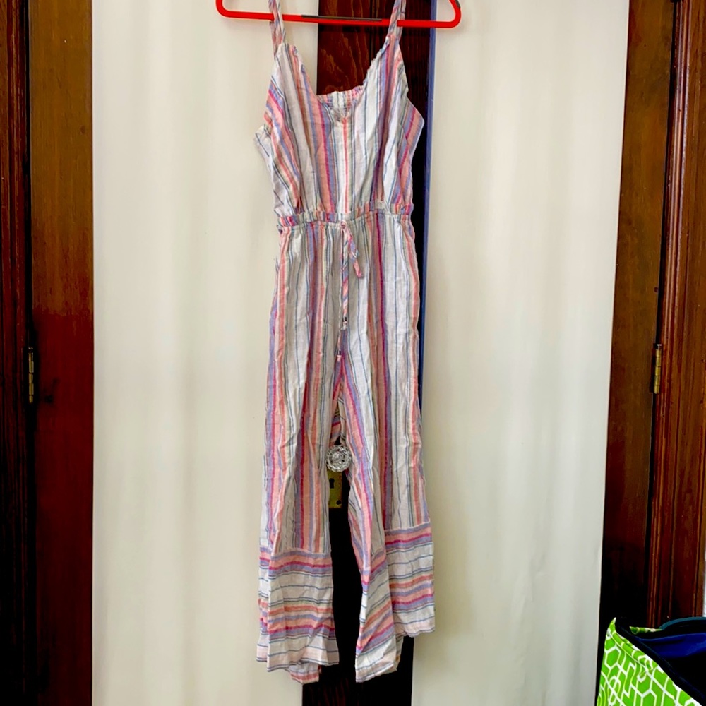 Women’s striped jumpsuit